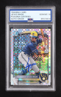 Jesus Made Signed 2025 Bowman Chrome Prospects X-Fractors #BCP50 RC (PSA | Auto Grade PSA 10) at PristineAuction.com