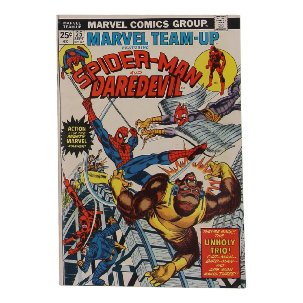1974 "Marvel Team-Up" Issue #25 Marvel Comic Book at PristineAuction.com 1974 "Marvel Team-Up" Issue #25 Marvel Comic Book at PristineAuction.com