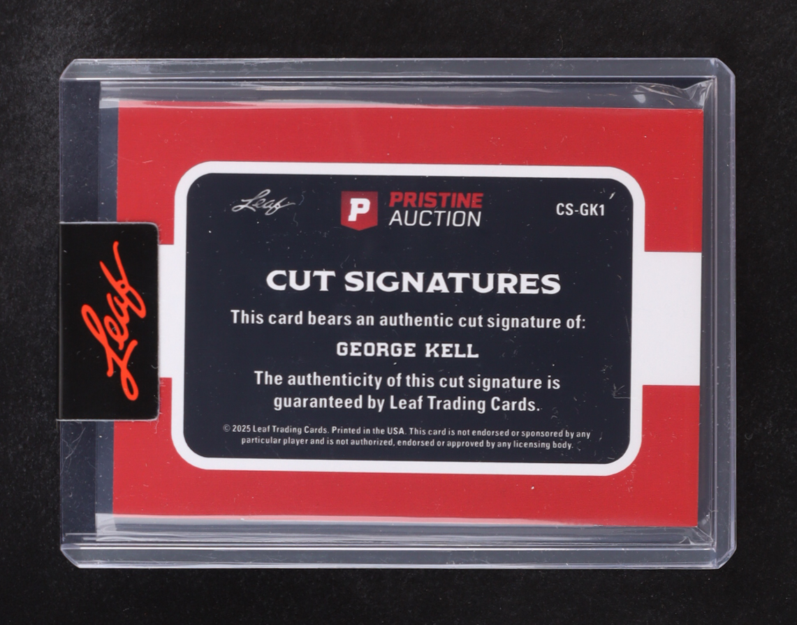 George Kell 2025 Leaf Cut Signatures #CS-GK1 at PristineAuction.com George Kell 2025 Leaf Cut Signatures #CS-GK1 at PristineAuction.com