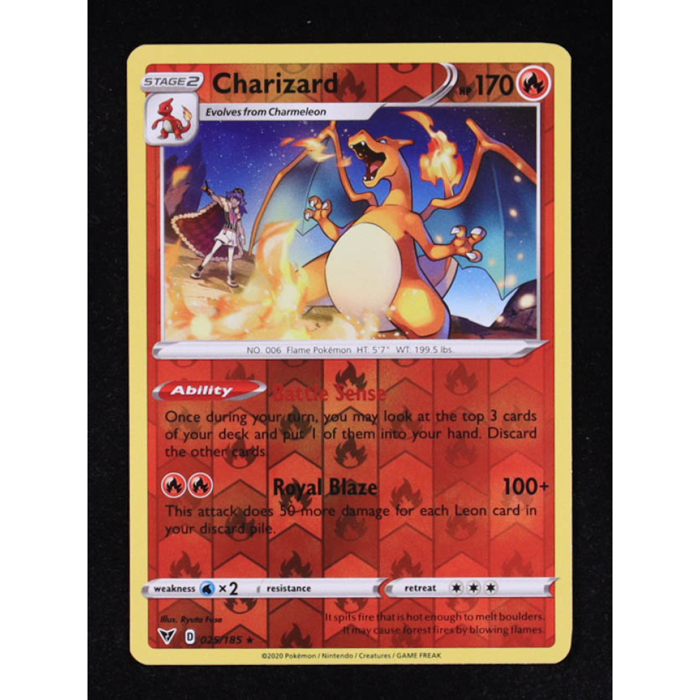 Charizard Pokemon 2020 Vivid Voltage #25 Reverse Holo at PristineAuction.com Charizard Pokemon 2020 Vivid Voltage #25 Reverse Holo at PristineAuction.com