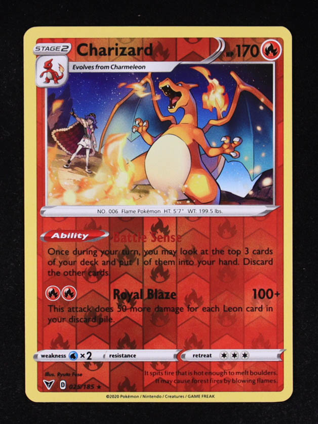 Charizard Pokemon 2020 Vivid Voltage #25 Reverse Holo at PristineAuction.com Charizard Pokemon 2020 Vivid Voltage #25 Reverse Holo at PristineAuction.com