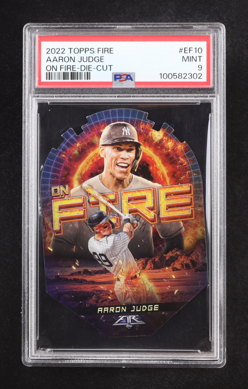 Aaron Judge 2022 Topps Fire En Fuego #EF10 (PSA 9) at PristineAuction.com Aaron Judge 2022 Topps Fire En Fuego #EF10 (PSA 9) at PristineAuction.com