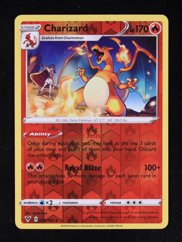 Charizard Pokemon 2020 Vivid Voltage #25 Reverse Holo at PristineAuction.com Charizard Pokemon 2020 Vivid Voltage #25 Reverse Holo at PristineAuction.com