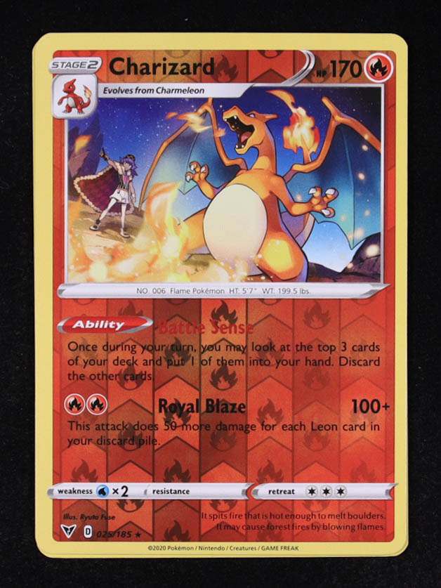 Charizard Pokemon 2020 Vivid Voltage #25 Reverse Holo at PristineAuction.com Charizard Pokemon 2020 Vivid Voltage #25 Reverse Holo at PristineAuction.com