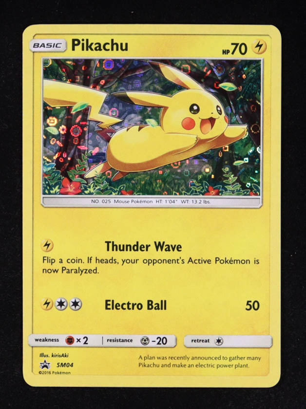 Pikachu Pokemon 2016 Sun & Moon Promo #4 at PristineAuction.com Pikachu Pokemon 2016 Sun & Moon Promo #4 at PristineAuction.com