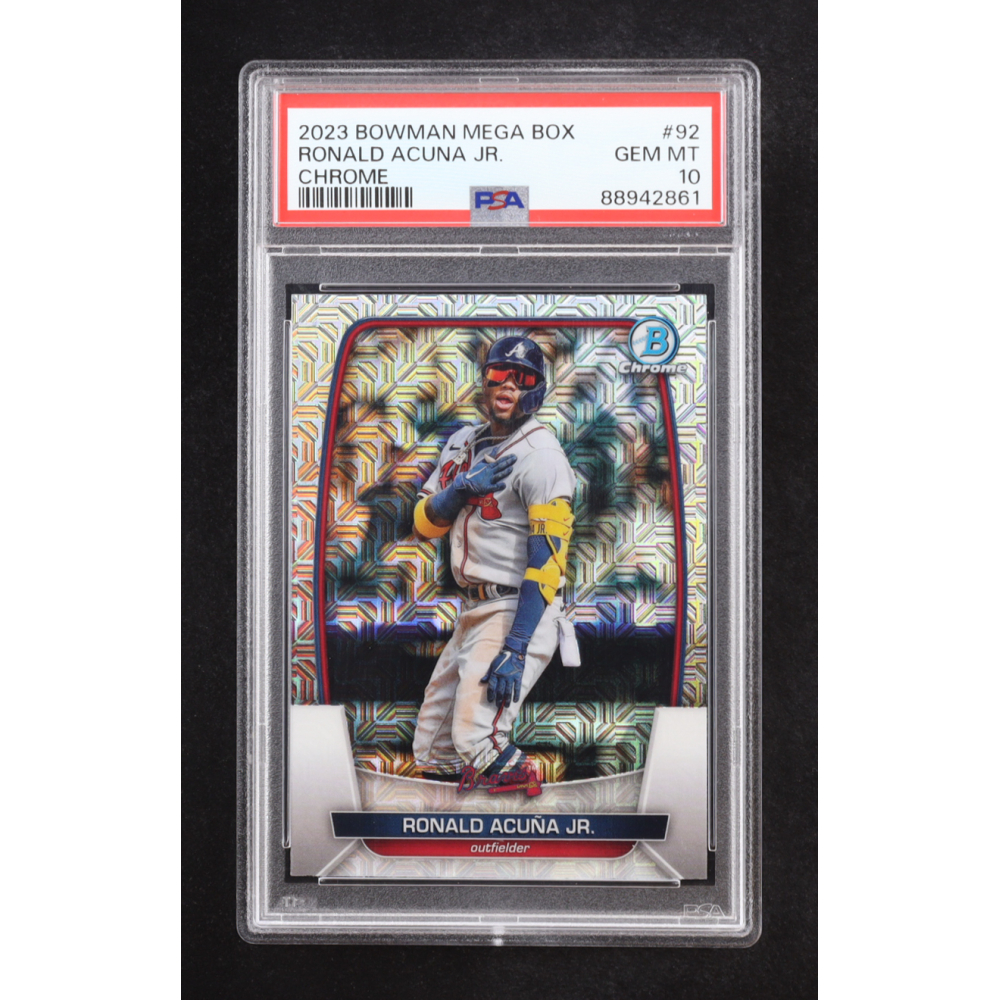Ronald Acuna Jr. 2023 Bowman Chrome Mega Box #92 (PSA 10) at PristineAuction.com