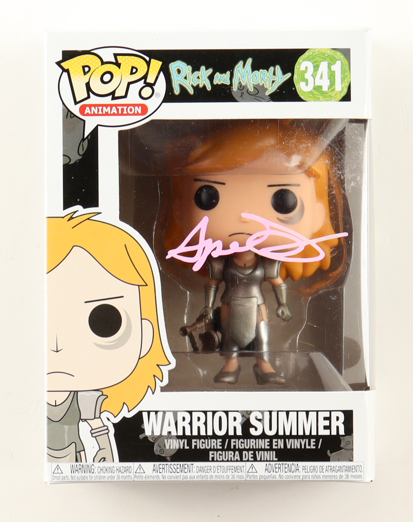 Spencer Grammer Signed Rick and Morty #341 Warrior Summer Funko Pop! Vinyl Figure (JSA) at PristineAuction.com Spencer Grammer Signed Rick and Morty #341 Warrior Summer Funko Pop! Vinyl Figure (JSA) at PristineAuction.com