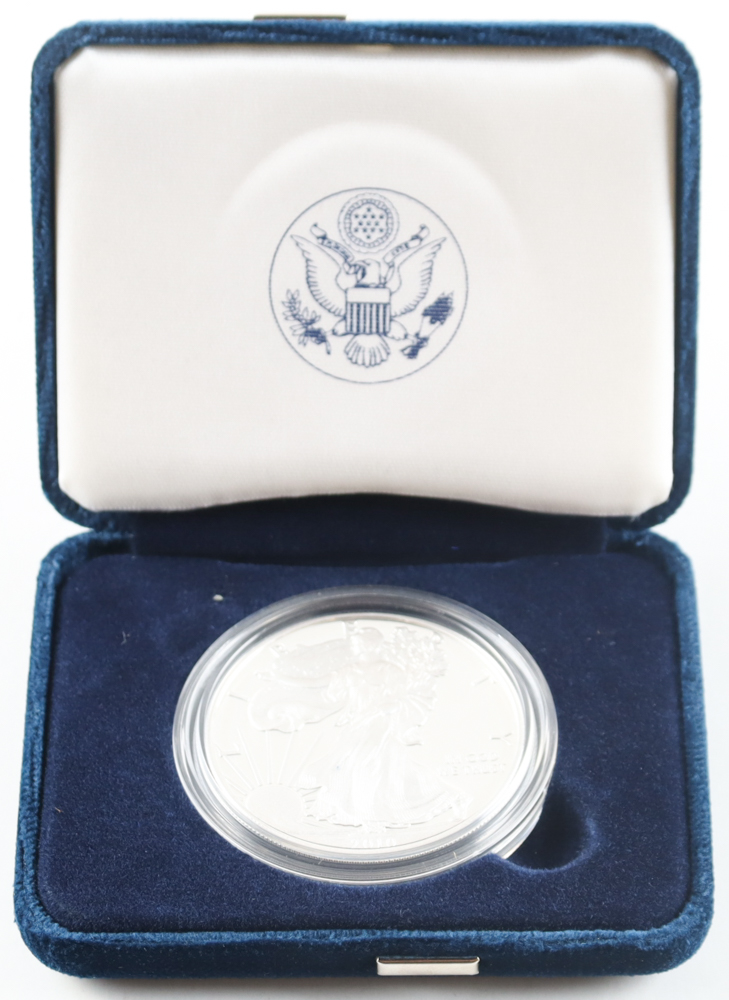 2010-W 1oz Silver American Eagle $1 One Dollar Coin at PristineAuction.com 2010-W 1oz Silver American Eagle $1 One Dollar Coin at PristineAuction.com