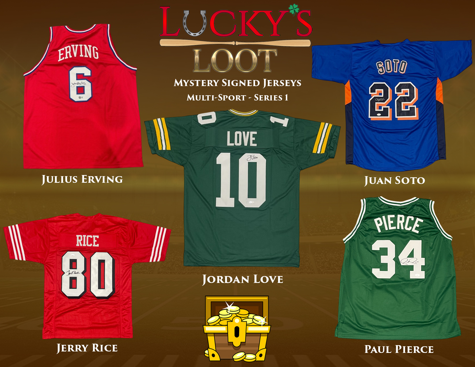 Lucky's Loot Mystery Signed Jersey Multi-Sport Edition Series 1 Mystery Box at PristineAuction.com Lucky's Loot Mystery Signed Jersey Multi-Sport Edition Series 1 Mystery Box at PristineAuction.com