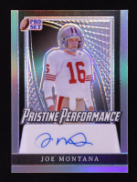 Joe Montana 2024 Leaf Pro Set Pristine Performance Autographs #PP-JM5 #21/35 at PristineAuction.com