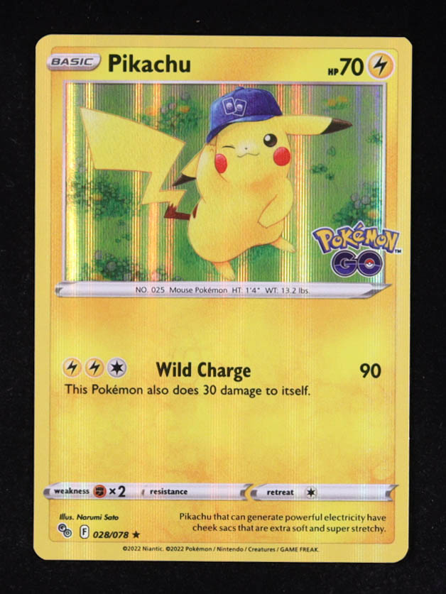 Pikachu Pokemon 2016 Pokemon Go #28 Holo at PristineAuction.com Pikachu Pokemon 2016 Pokemon Go #28 Holo at PristineAuction.com
