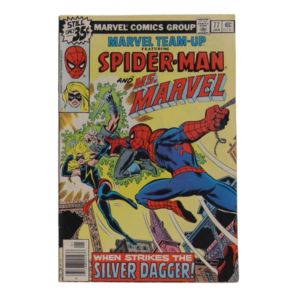 1979 "Marvel Team-Up" Issue #77 Marvel Comic Book at PristineAuction.com 1979 "Marvel Team-Up" Issue #77 Marvel Comic Book at PristineAuction.com