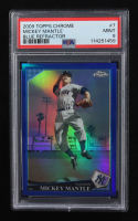 Mickey Mantle 2009 Topps Chrome Blue Refractors #7 #134/199 (PSA 9) at PristineAuction.com