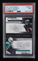 DeVonta Smith / Jaylen Waddle 2021 Panini Contenders Optic Round Numbers #3 (PSA 9) at PristineAuction.com