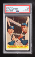 Mickey Mantle / Hank Aaron 1958 Topps #418 World Series Batting Foes (PSA 5) (MC) at PristineAuction.com
