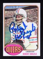 Robert Brazile Signed 1976 Topps #424 RC Inscribed "HOF 18" (Beckett) at PristineAuction.com