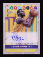 Bronny James 2025 Topps Chrome Next Stop Autographs #NSS-BJ RC at PristineAuction.com