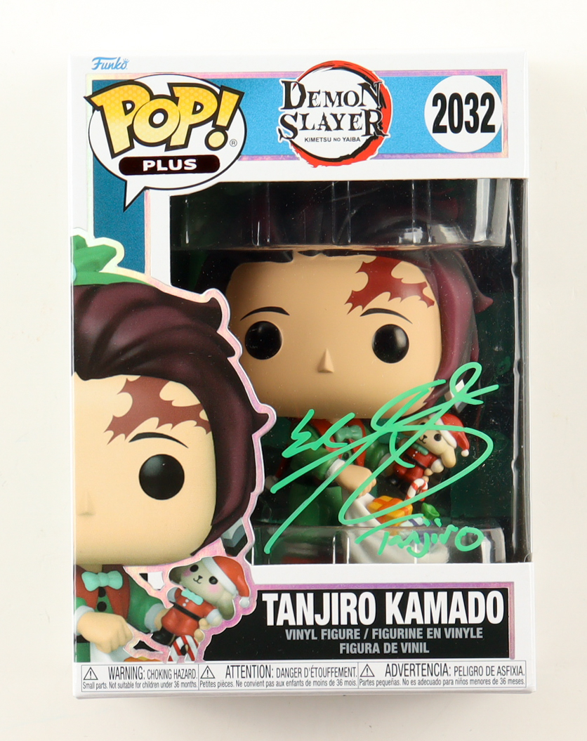 Zach Aguilar Signed Demon Slayer #2032 Tanjiro Kamado Funko Pop! Vinyl Figure Inscribed "Tanjiro" (JSA) at PristineAuction.com Zach Aguilar Signed Demon Slayer #2032 Tanjiro Kamado Funko Pop! Vinyl Figure Inscribed "Tanjiro" (JSA) at PristineAuction.com