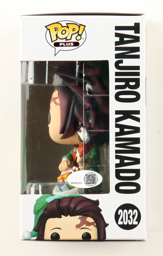 Zach Aguilar Signed Demon Slayer #2032 Tanjiro Kamado Funko Pop! Vinyl Figure Inscribed "Tanjiro" (JSA) at PristineAuction.com Zach Aguilar Signed Demon Slayer #2032 Tanjiro Kamado Funko Pop! Vinyl Figure Inscribed "Tanjiro" (JSA) at PristineAuction.com