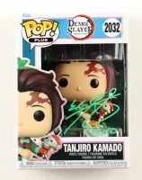 Zach Aguilar Signed Demon Slayer #2032 Tanjiro Kamado Funko Pop! Vinyl Figure Inscribed "Tanjiro" (JSA) at PristineAuction.com