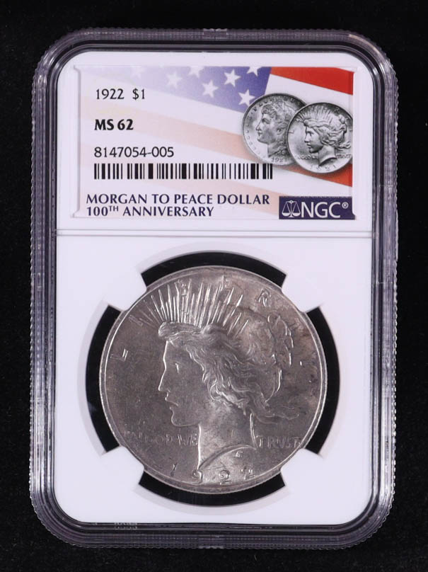 1922 Morgan Silver Dollar (NGC MS62) at PristineAuction.com 1922 Morgan Silver Dollar (NGC MS62) at PristineAuction.com