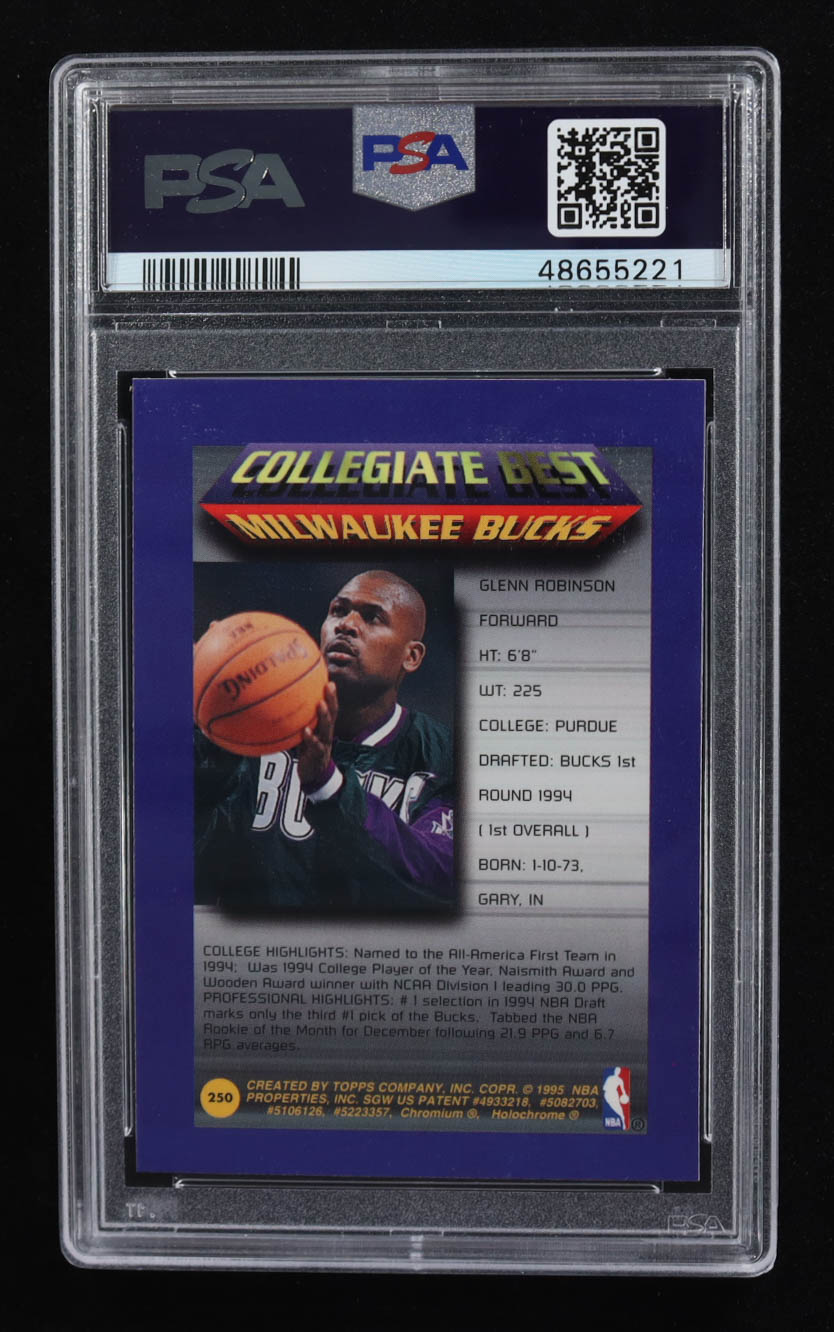 Glenn Robinson 1994-95 Finest Refractors #250 RC (PSA 9) at PristineAuction.com Glenn Robinson 1994-95 Finest Refractors #250 RC (PSA 9) at PristineAuction.com