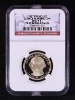 2007-D U.S. Presidential $1 Coin, First Day of Issue - George Washington 1st President (NGC PF69 Ultra Cameo) at PristineAuction.com