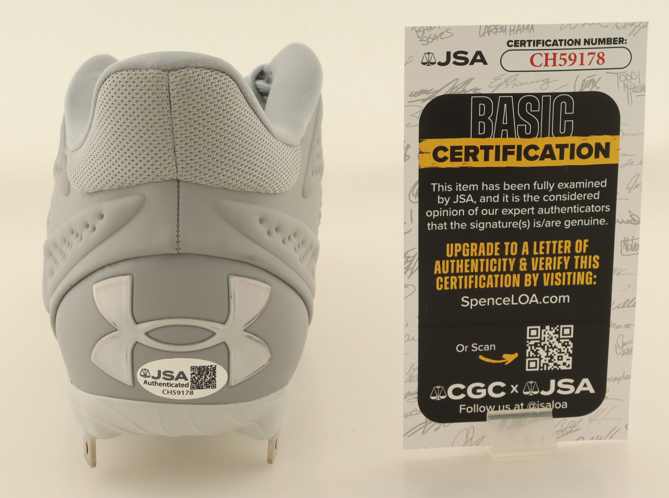 Pete Crow Armstrong Signed Under Armour Baseball Cleat (JSA) at PristineAuction.com Pete Crow Armstrong Signed Under Armour Baseball Cleat (JSA) at PristineAuction.com