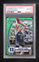 Cooper Flagg 2024 Bowman Chrome University Green Shimmer #16 RC (PSA 10) at PristineAuction.com