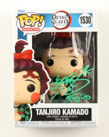 Zach Aguilar Signed Demon Slayer #1530 Tanjiro Kamado Funko Pop! Vinyl Figure Inscribed "Tanjiro" (JSA) at PristineAuction.com