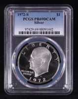 1972-S Eisenhower Silver Dollar (PCGS PR69DCAM) at PristineAuction.com