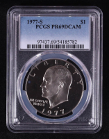 1977-S Eisenhower Silver Dollar (PCGS PR69DCAM) at PristineAuction.com