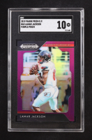 Lamar Jackson 2019 Panini Prizm Draft Picks Prizms Purple #60 (SGC 10) at PristineAuction.com