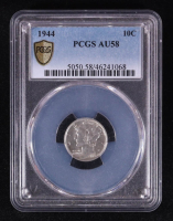 1944 Mercury Silver Dime (PCGS AU58) at PristineAuction.com