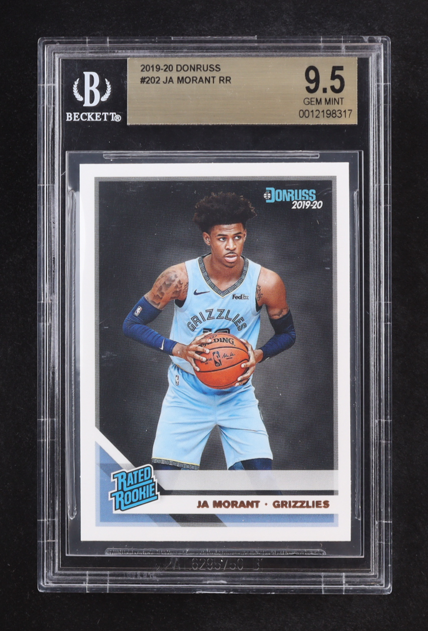 Ja Morant 2019-20 Donruss #202 RR RC (Beckett 9.5) at PristineAuction.com Ja Morant 2019-20 Donruss #202 RR RC (Beckett 9.5) at PristineAuction.com