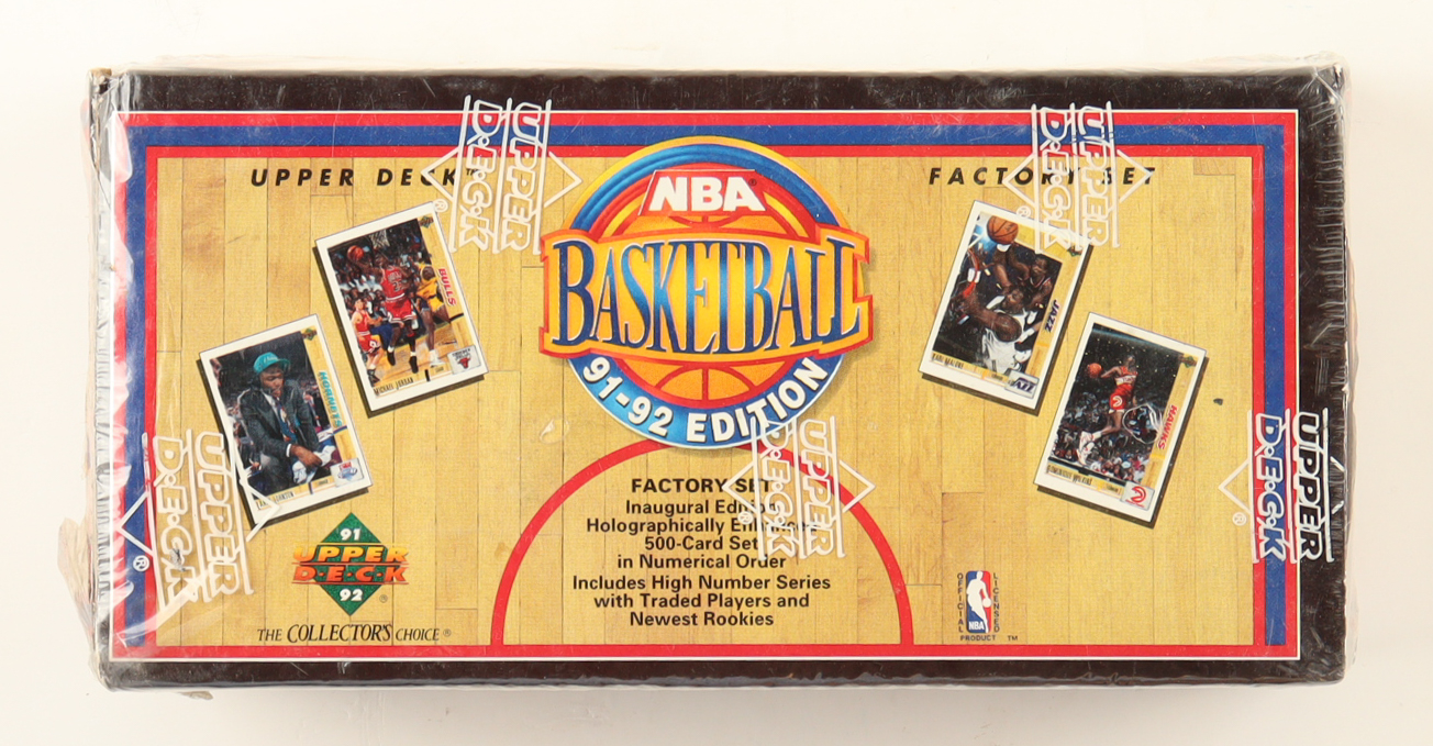 1991-92 Upper Deck Basketball Complete Factory Set of (500) Cards with Michael Jordan #44, Michael Jordan #452 AS, MIchael Jordan #48 AS CL, Michael Jordan #69 AS at PristineAuction.com 1991-92 Upper Deck Basketball Complete Factory Set of (500) Cards with Michael Jordan #44, Michael Jordan #452 AS, MIchael Jordan #48 AS CL, Michael Jordan #69 AS at PristineAuction.com