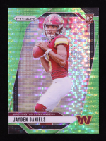 Jayden Daniels 2024 Panini Prizm Green #347 RC at PristineAuction.com