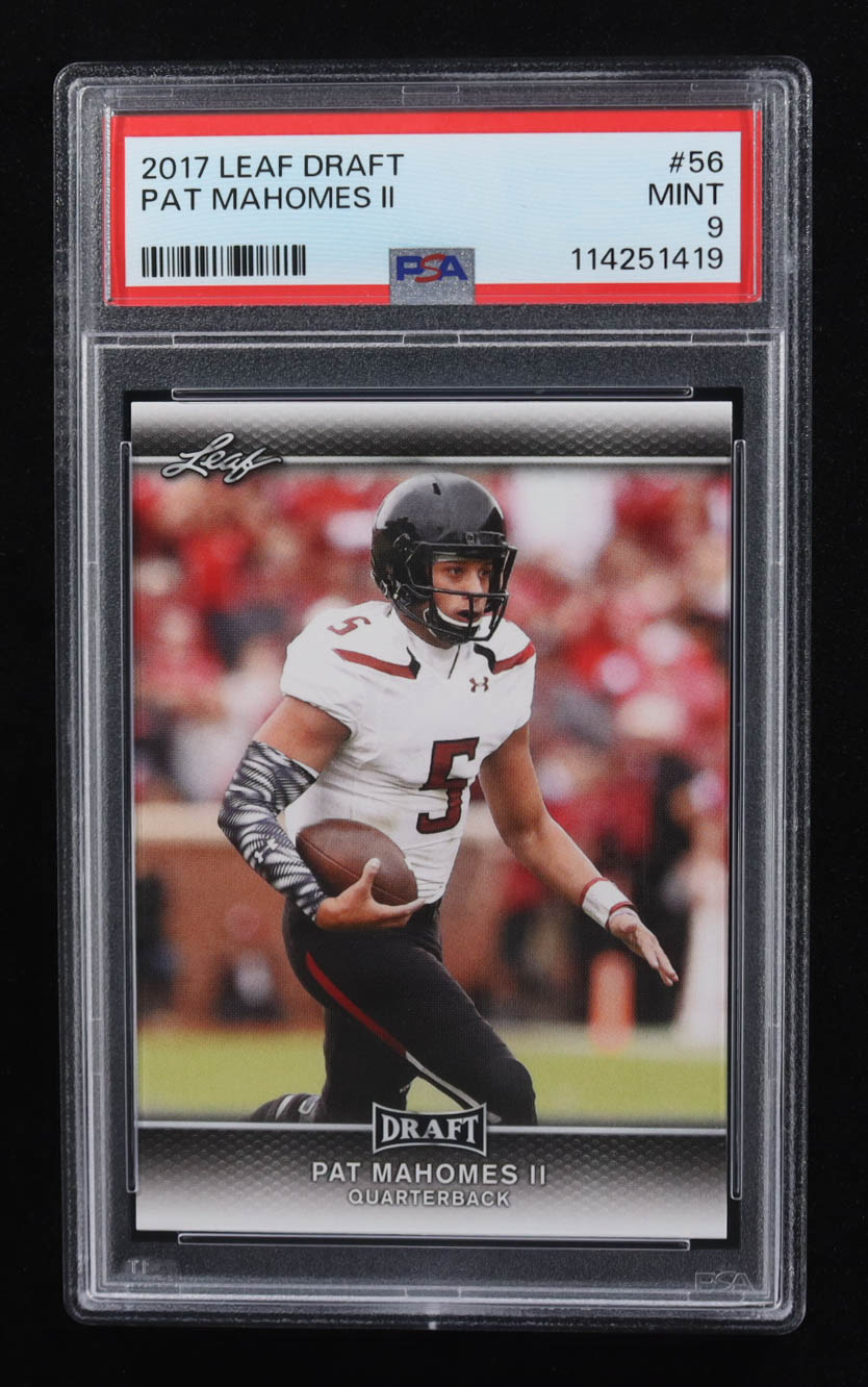 Patrick Mahomes II 2017 Leaf Draft #56 RC (PSA 9) at PristineAuction.com Patrick Mahomes II 2017 Leaf Draft #56 RC (PSA 9) at PristineAuction.com