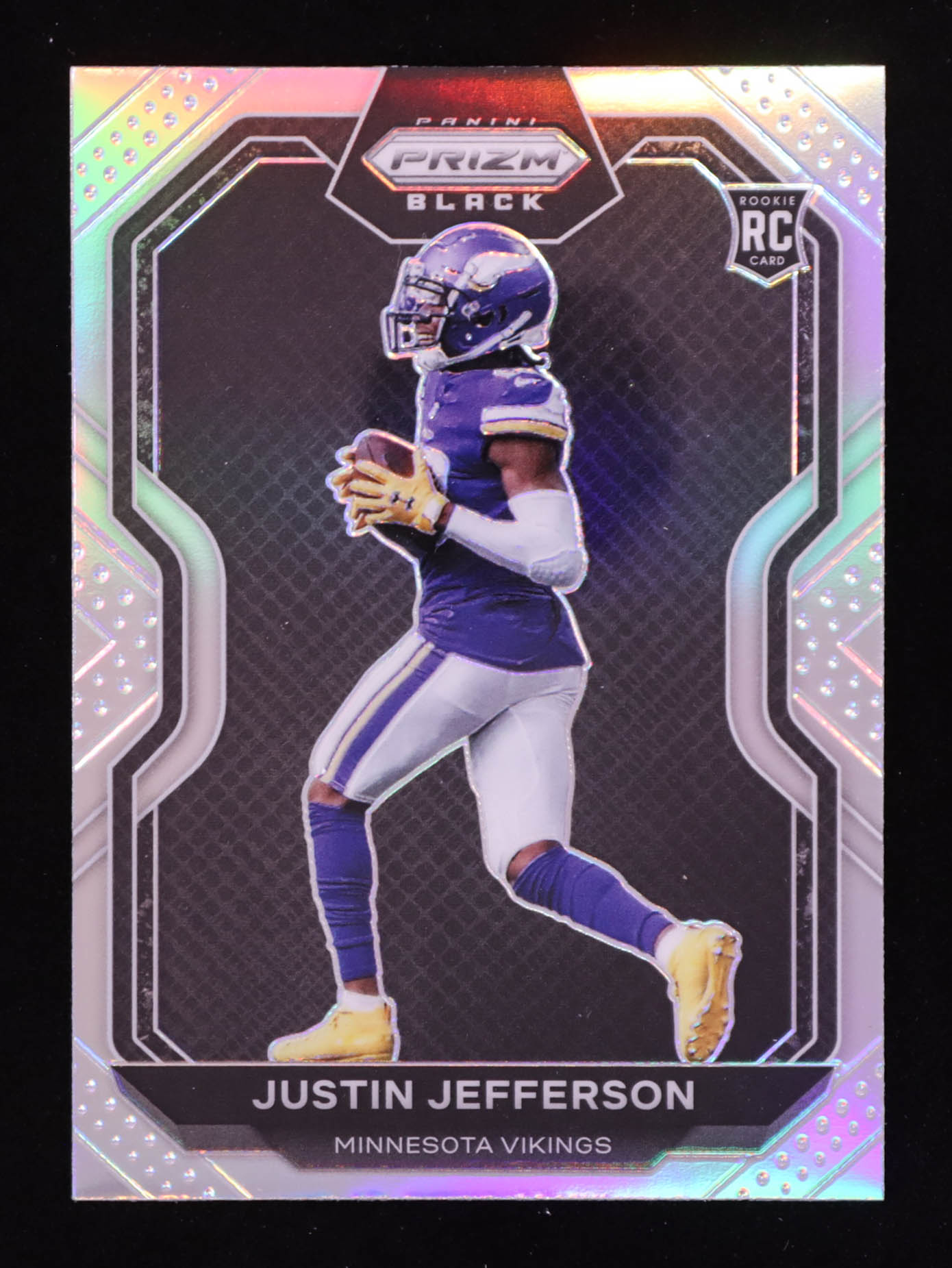 Justin Jefferson 2020 Panini Chronicles Prizm Black #PB-9 RC at PristineAuction.com Justin Jefferson 2020 Panini Chronicles Prizm Black #PB-9 RC at PristineAuction.com