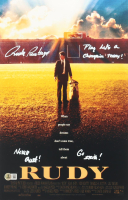 Rudy Ruettiger Signed "Rudy" 11x17 Movie Poster Photo Inscribed "Play Like A Champion Today!", "Never Quit!" & "Go Irish" (Beckett) at PristineAuction.com