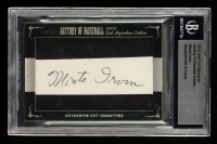 Monte Irvin 2012 Leaf History of Baseball Cut Signatures #732 (BGS) at PristineAuction.com