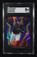 Paul Skenes 2024 Panini Select Turbocharged Blue Prizm #11 #24/49 RC (SGC 9) at PristineAuction.com