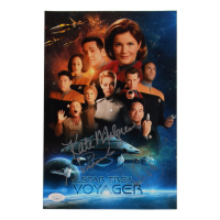 Kate Mulgrew, Robert Picardo, & Robert Duncan McNeil Signed "Star Trek: Voyager" 8x12 Poster (JSA) at PristineAuction.com