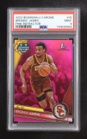 Bronny James Jr. 2023 Bowman Chrome University Pink Refractor #95 RC (PSA 9) at PristineAuction.com