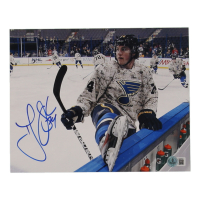 T.J. Oshie Signed Blues 8x10 Photo (Beckett) at PristineAuction.com