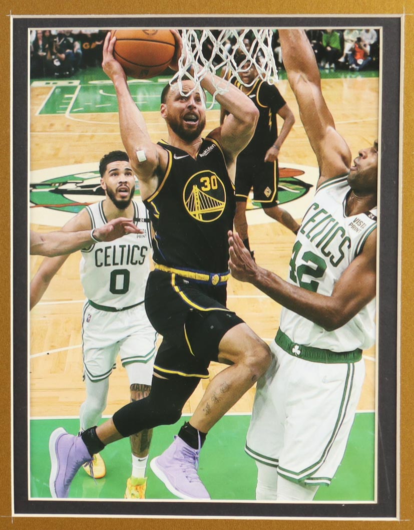 Stephen Curry Signed Custom Framed Jersey Display with (4) NBA Finals Pins & (2) Cloth NBA Finals Patches (JSA) at PristineAuction.com Stephen Curry Signed Custom Framed Jersey Display with (4) NBA Finals Pins & (2) Cloth NBA Finals Patches (JSA) at PristineAuction.com