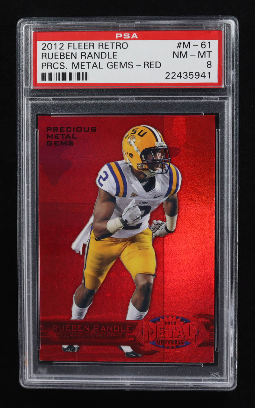 Rueben Randle 2012 Fleer Retro Metal Universe Precious Metal Gems Red #M61 RC #31/100 (PSA 8) at PristineAuction.com Rueben Randle 2012 Fleer Retro Metal Universe Precious Metal Gems Red #M61 RC #31/100 (PSA 8) at PristineAuction.com