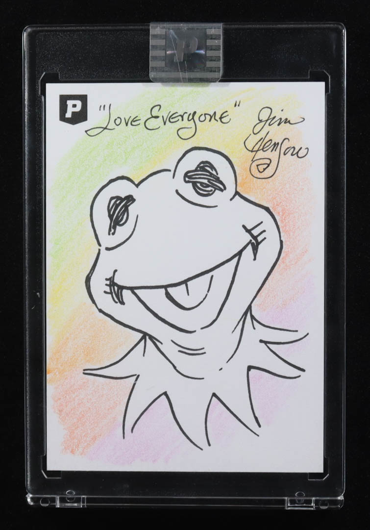 Kermit The Frog | The Muppets | Original Art Sketch Card by Guy Gilchrist (1/1 Original Art) at PristineAuction.com Kermit The Frog | The Muppets | Original Art Sketch Card by Guy Gilchrist (1/1 Original Art) at PristineAuction.com