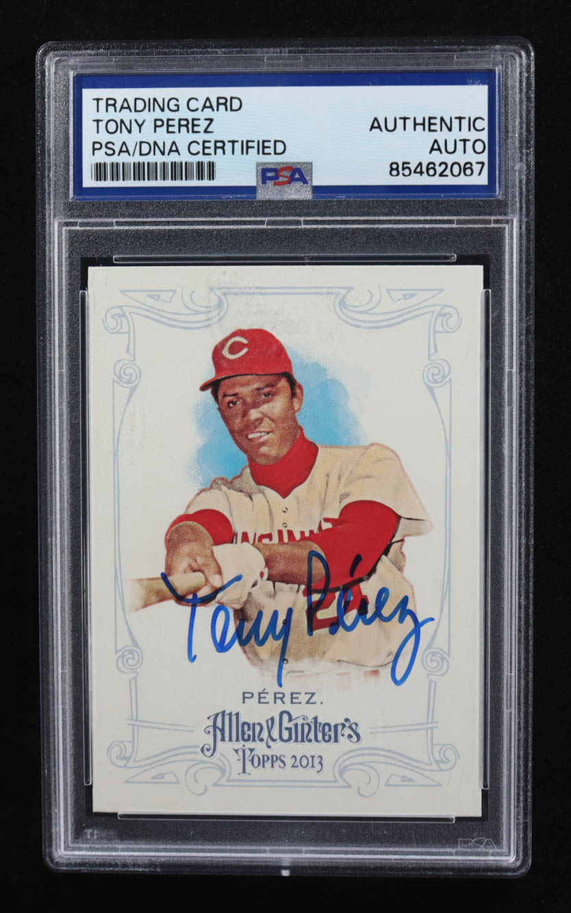 Tony Perez Signed 2013 Topps Allen and Ginter #206 (PSA) at PristineAuction.com Tony Perez Signed 2013 Topps Allen and Ginter #206 (PSA) at PristineAuction.com