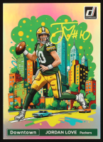 Jordan Love Signed 2024 Donruss Downtown! Oversize #5 (Beckett) at PristineAuction.com